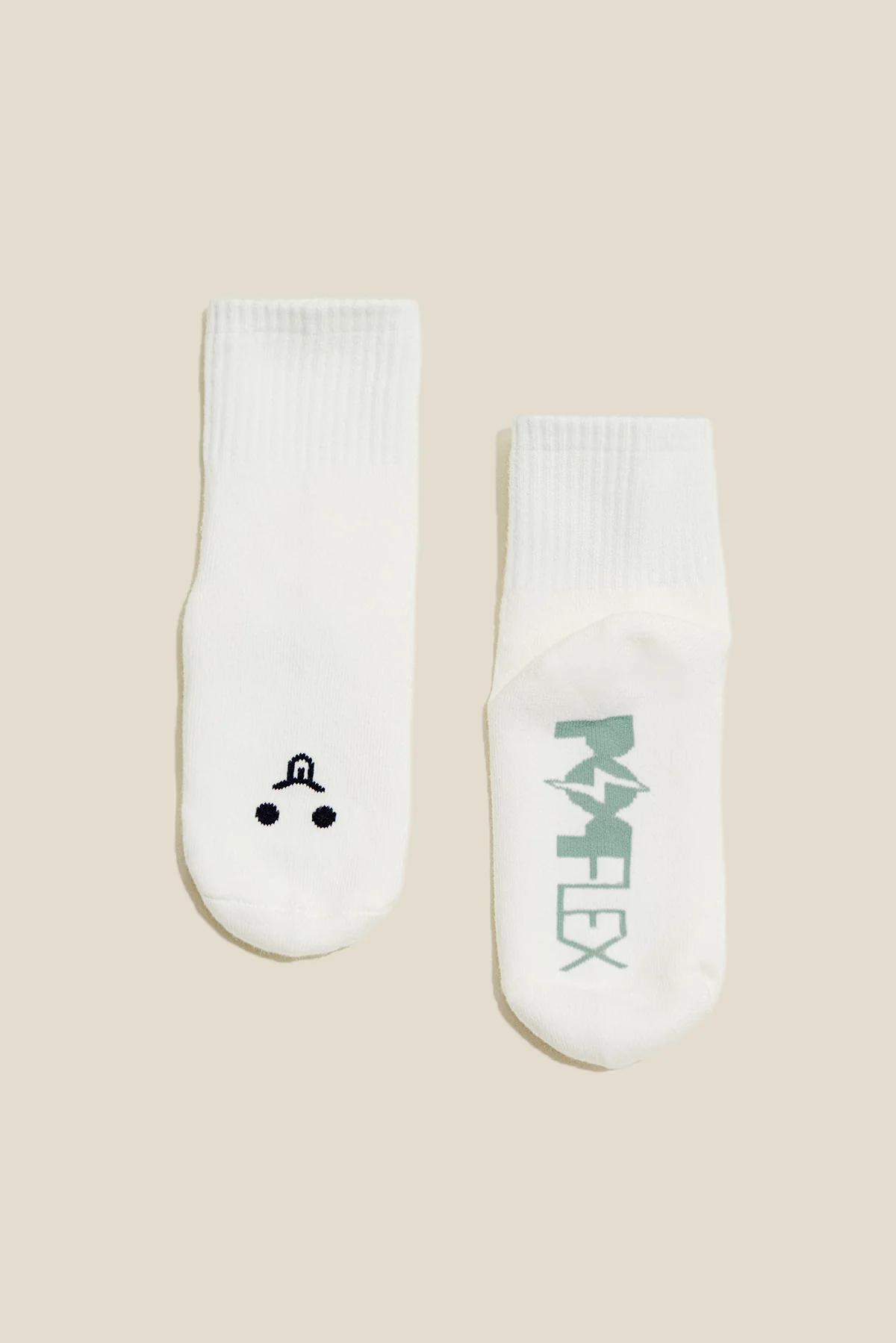 Mixed Emotions Crew Socks - Silly Face