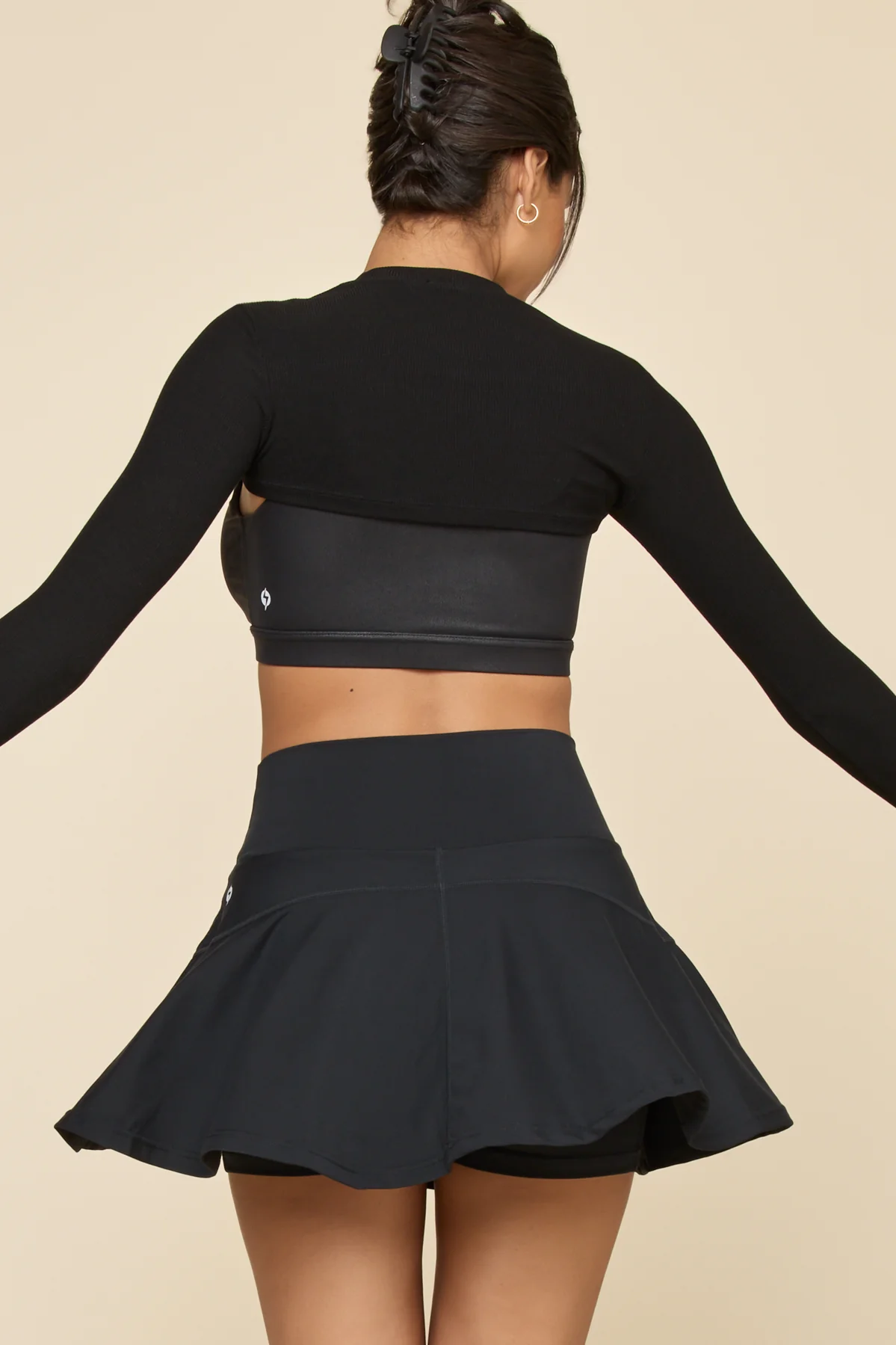 Crisscross HourglassÂ® Twirl Skort - Black