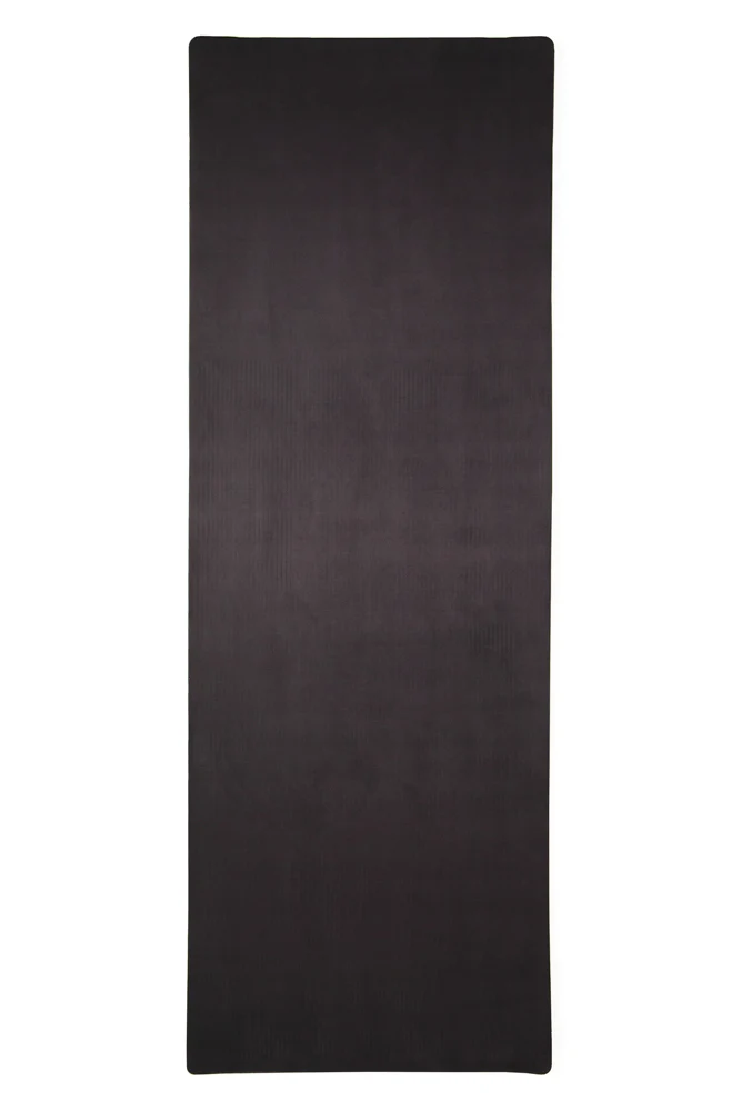 CloudCushion Vegan Suede Yoga Mat - Black 0.5â Thick