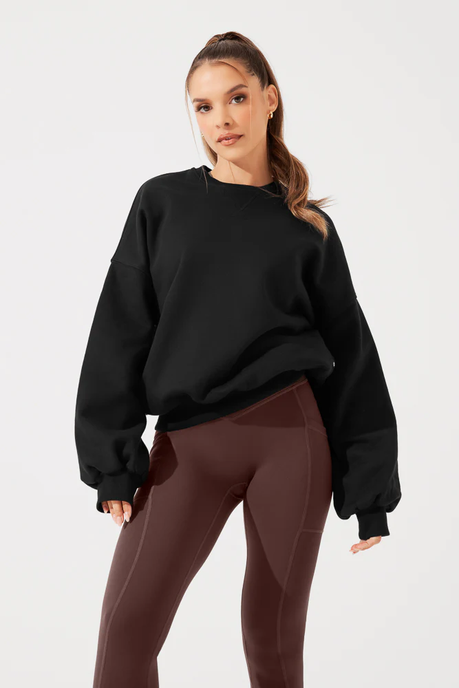 Cloud Crewneck Sweater - Black