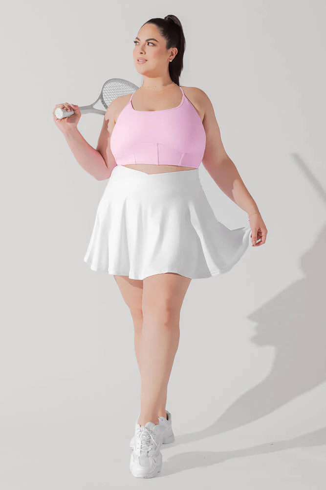 PliÃ© Corset Crop Bralette - Bubblegum