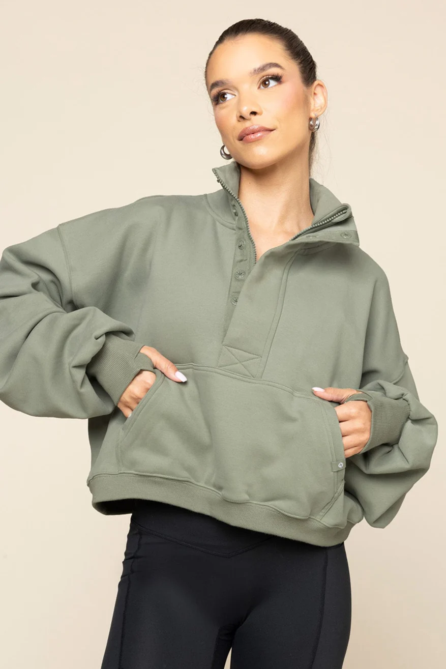 Ooey Gooey Crop Half Zip - Light Sage 1 3841-ooey-gooey-crop-half-zip-light-sage-1.webp