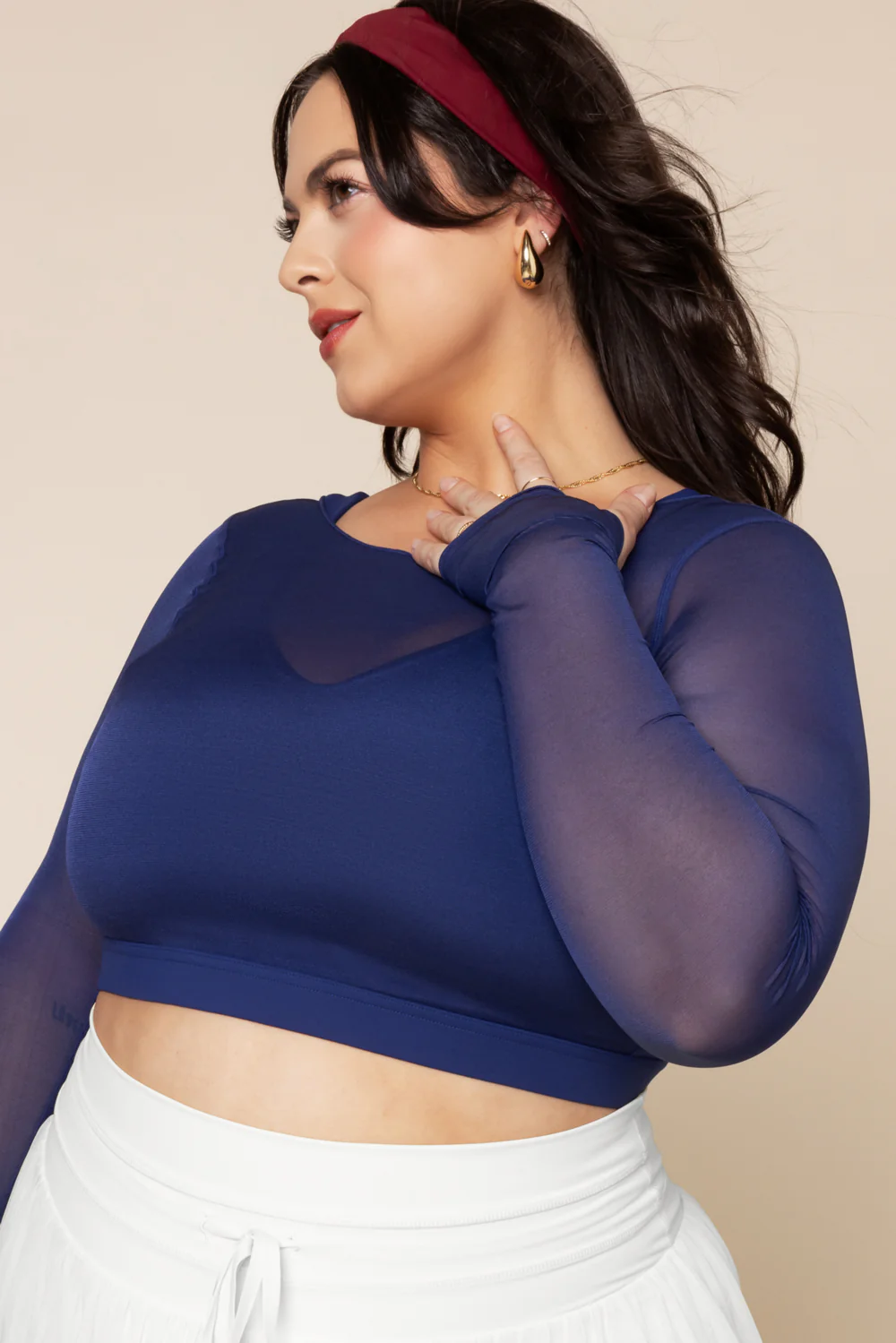 Coquette Long Sleeve Mesh Bra - Sapphire 1 5306-coquette-long-sleeve-mesh-bra-sapphire-1.webp