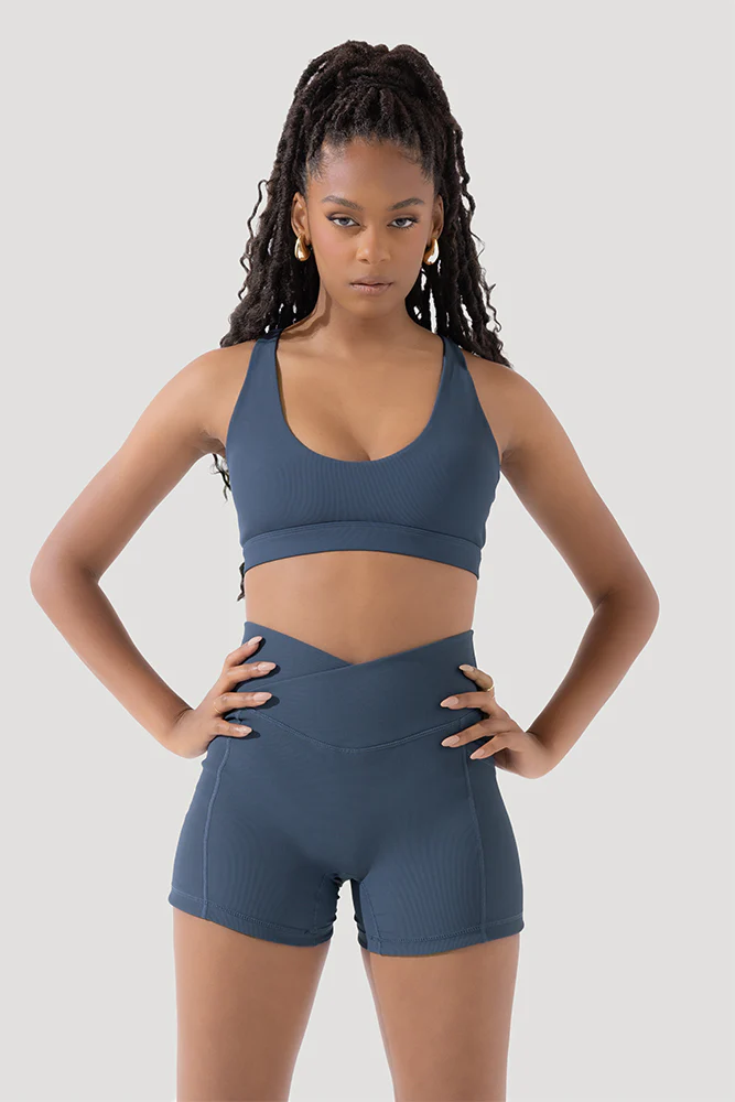 Deep Darling Bra (Ribbed) - Deep Navy