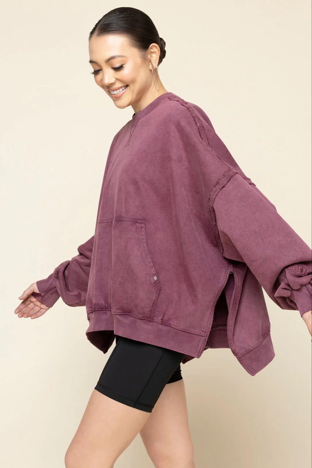 Boxy Crewneck - Vintage Plum