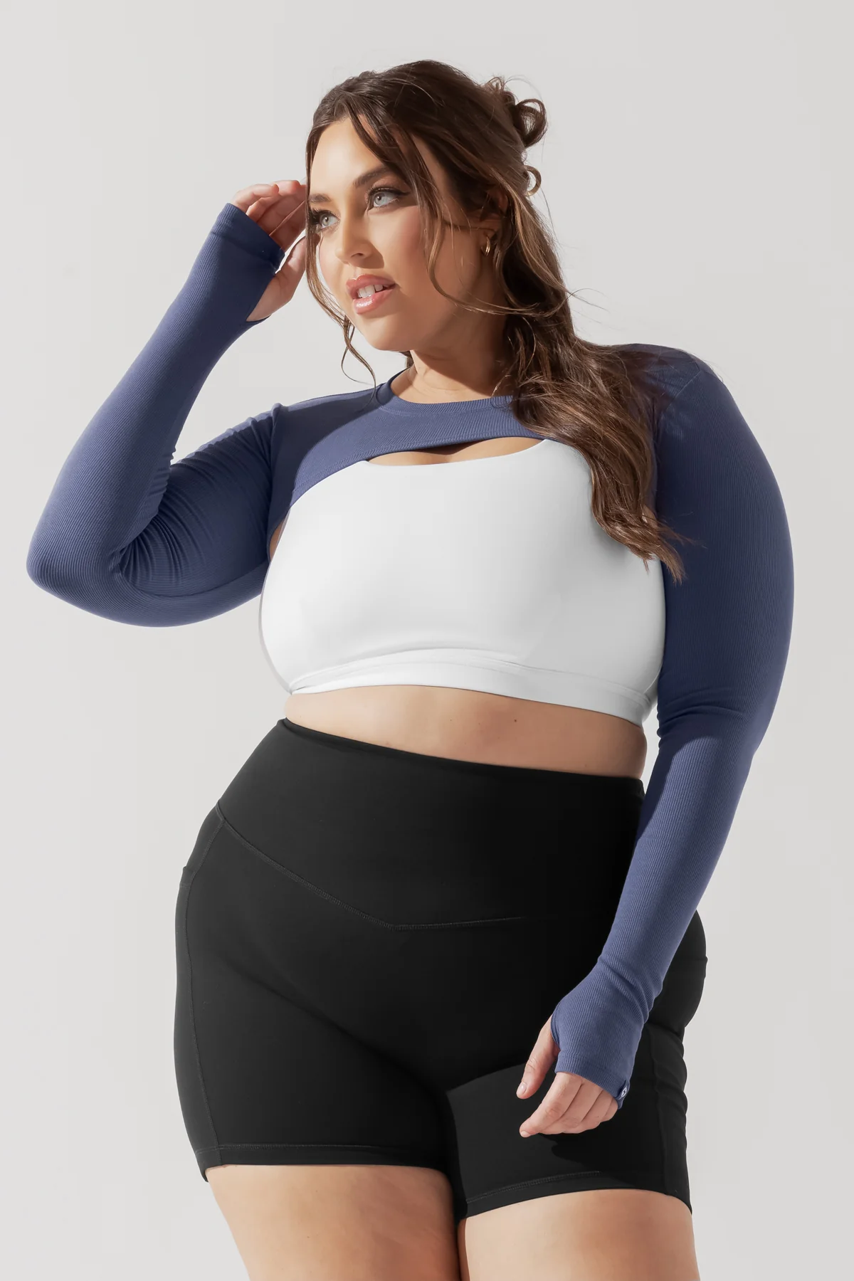 RelevÃ© Ribbed Shrug - Nightshadow Blue