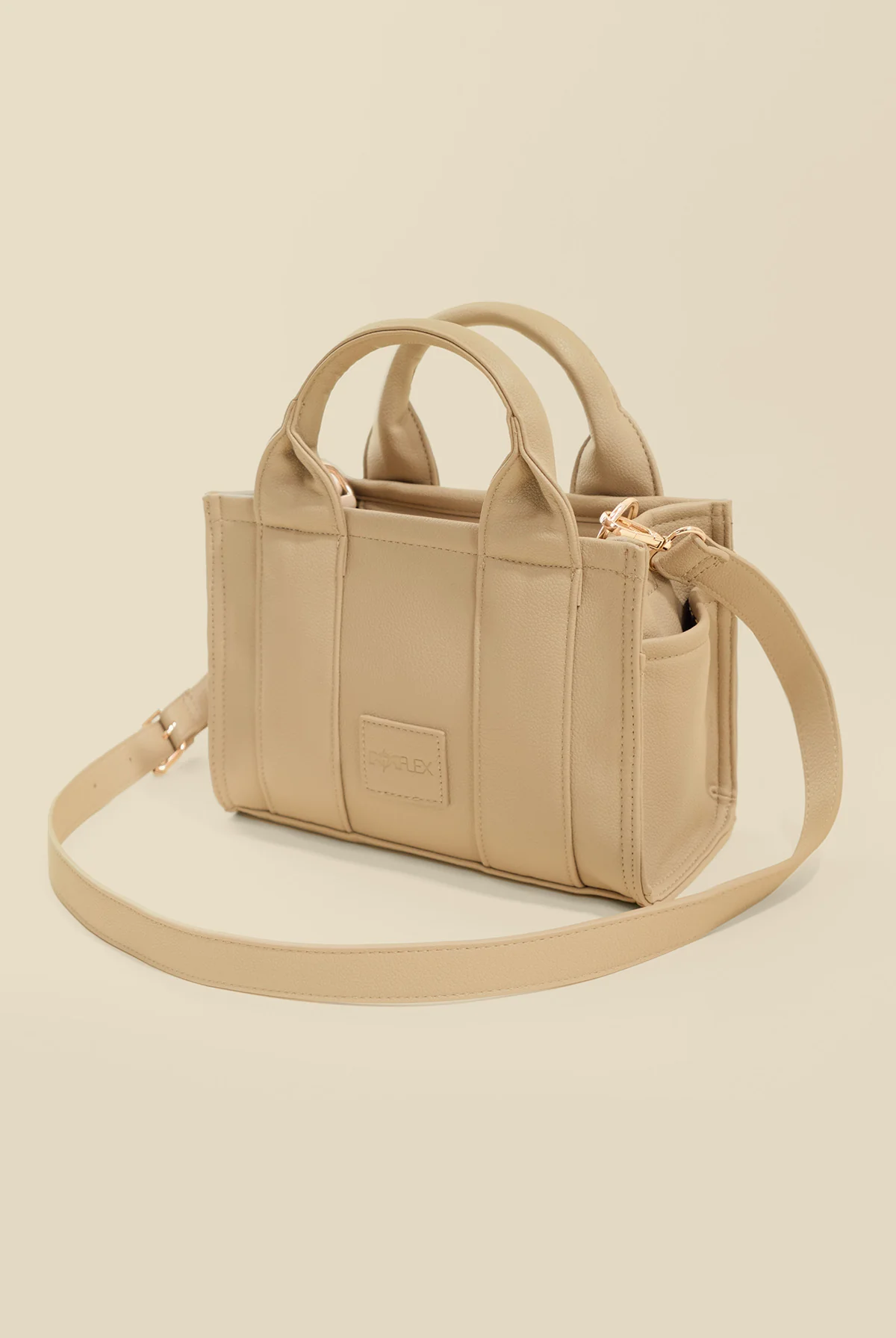 Vegan Leather Baby Sloane Tote - Gilded Beige